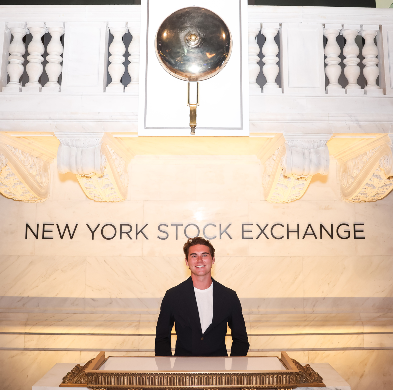 Christian Brown at the New York Stock Exchange